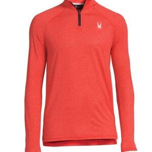 🆕 Spyder Men’s Mockneck Raglan Sleeve Polo size Small